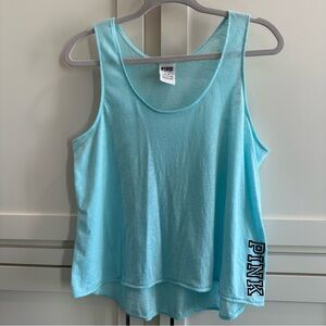 PINK Victoria's Secret Light Blue Sleep Tank Top Women’s Size Medium